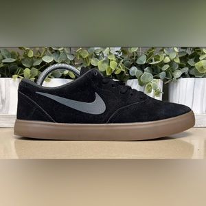 Nike SB Check Solar Mens Size 8.5 Black Brown Athletic Shoes Sneaker 705265-003